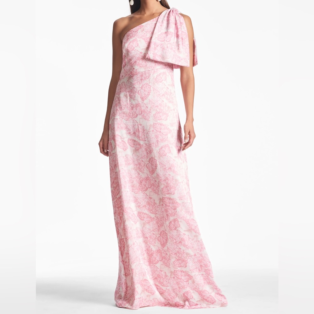 Sachin & Babi Chelsea Gown in rouge damask rose